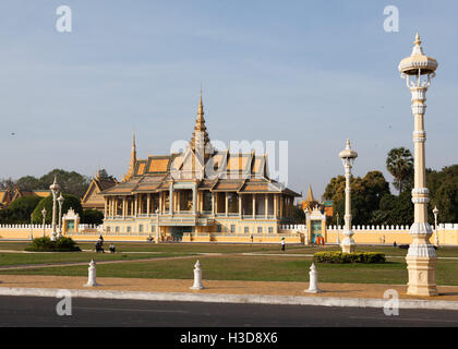 Le Chan Chhaya Pavillon au Palais Royal à Phnom Penh, Cambodge Banque D'Images