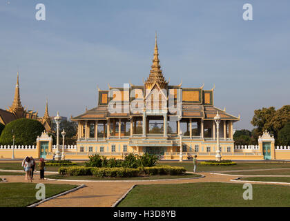 Le Chan Chhaya Pavillon au Palais Royal à Phnom Penh, Cambodge Banque D'Images