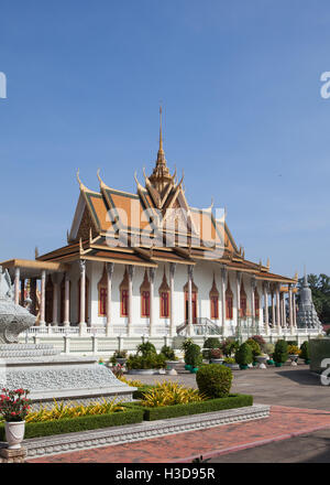 Complexe de Palais Royal à Phnom Penh, Cambodge. Banque D'Images