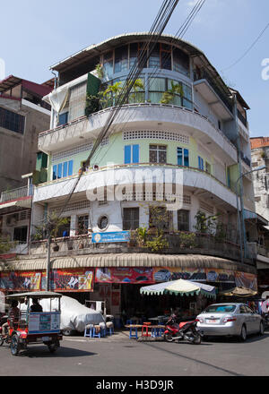 La construction du Parti du peuple du Cambodge à Phnom Penh, Cambodge Banque D'Images