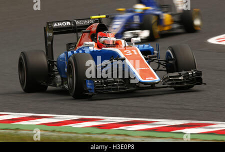 Suzuka, au Japon. 07Th Oct, 2016. Sport Automobile : Championnat du Monde de Formule 1 de la FIA 2016, Grand Prix du Japon, # 31 Esteban Ocon (FRA, Manor Racing F1 Team), Crédit : dpa/Alamy Live News Banque D'Images