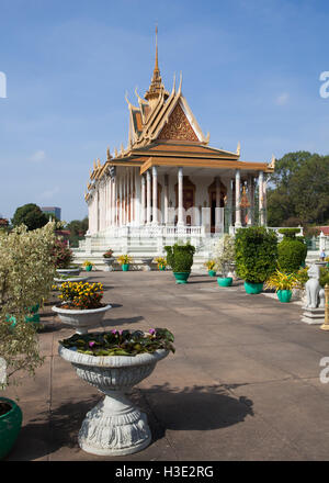 Complexe de Palais Royal à Phnom Penh, Cambodge. Banque D'Images