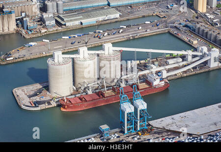 Établissement d'importation de biomasse, Seaforth Docks, Liverpool, nord-ouest de l'Angleterre Banque D'Images