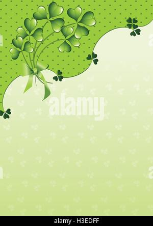 St Patrick Day greeting. Illustration de Vecteur