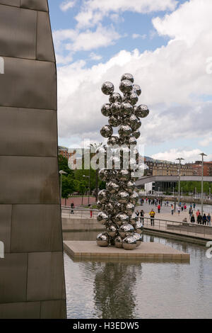 Musée Guggenheim de Bilbao, en Espagne. Banque D'Images