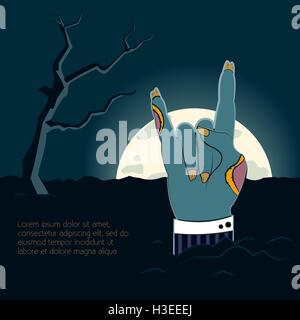 Zombie part Vector illustration Illustration de Vecteur