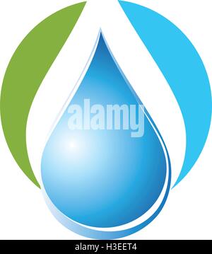 Logo Aqua concept. Illustration de Vecteur