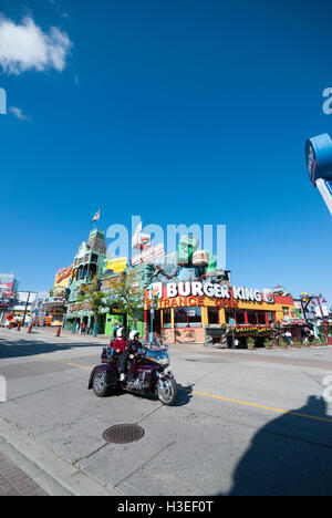 Un étrange restaurant Burger King avec franchise une Frankenstein burger sur Clifton Hill, Niagara Falls Canada Banque D'Images