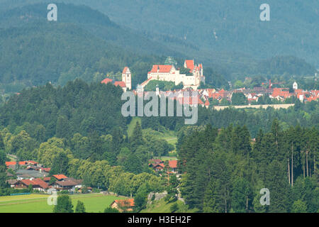 Schloss Fussen, de Tegelberg, Bavière, Allemagne Banque D'Images