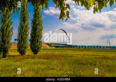 Italie Emilie Romagne Reggio nell'Emilia par l'architecture de Santiago Calatrava - Les Ponts Banque D'Images