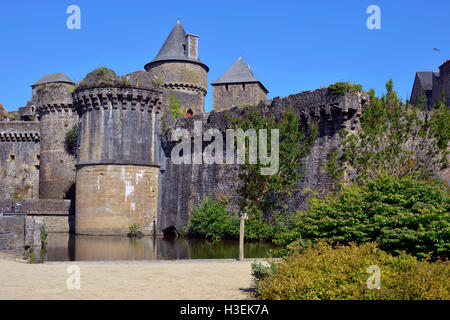 Château de Fougères en France Banque D'Images