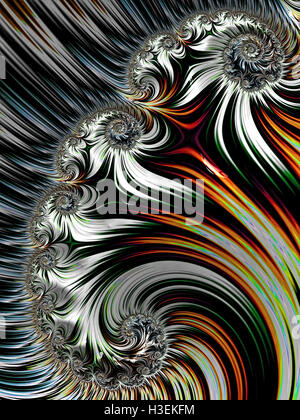 Résumé Contexte En spirale - image générée numériquement Banque D'Images