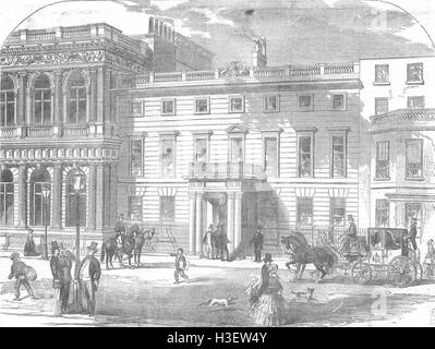 War Office à Londres, Buckingham House, Pall-Mall 1855. Illustrated London News Banque D'Images