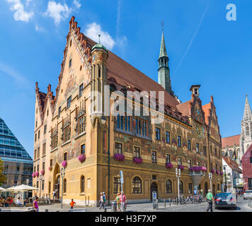 L'Hôtel de Ville 16thC (Ulmer) Rathäus, Ulm, Bade-Wurtemberg, Allemagne Banque D'Images