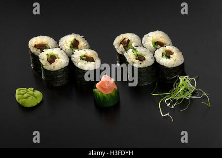Ensemble de sushi maki Végétarien Banque D'Images