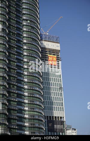 Des capacités en Malaisie en cours de construction par l'entreprise de construction chinoise Banque D'Images