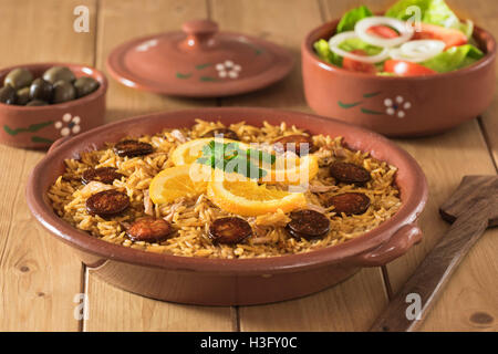 Arroz de pato. Le canard et le riz de style portugais. Le Portugal l'alimentation Banque D'Images