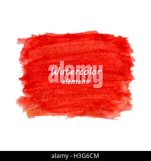 Art peinture aquarelle abstraite main isolé sur fond blanc. Illustration de Vecteur