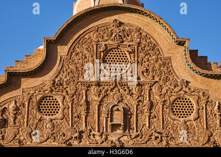 Iran, Ispahan province, Kashan, le Khan-e-Borujerdi, maison d'un riche marchand avec windtowers Banque D'Images