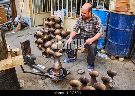 L'Iran, Ispahan, grand bazar, Bazar e Bozorg Banque D'Images