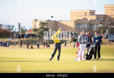 Saint Andrews, Écosse, Royaume-Uni. 8 octobre 2016. Martin Kaymer,lit à la Dunhill Cup,St Andrews en Écosse, le mercredi 8 octobre, 2016 Credit : Derek Allan/Alamy Live News Banque D'Images