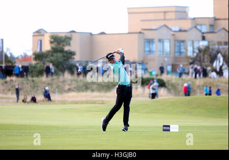 Saint Andrews, Écosse, Royaume-Uni. 8 octobre 2016. Cabrera Bello joue au Dunhill Cup,St Andrews Scotland,samedi 8 octobre,2016 Credit : Derek Allan/Alamy Live News Banque D'Images