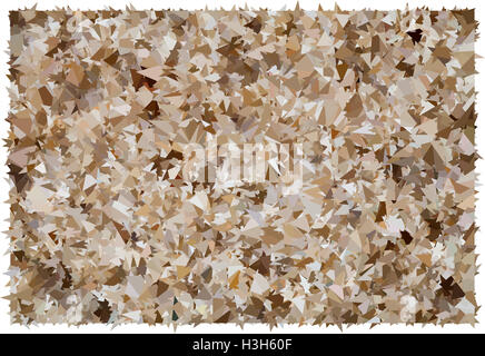 Abstrait beige et marron texture de fond polygonale Banque D'Images