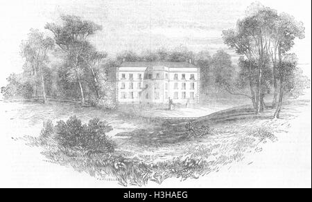 Île de Wight Osborne House 1844. Illustrated London News Banque D'Images