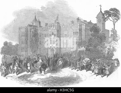 Londres Fête, Charlton House, tournoi 1848. Illustrated London News Banque D'Images