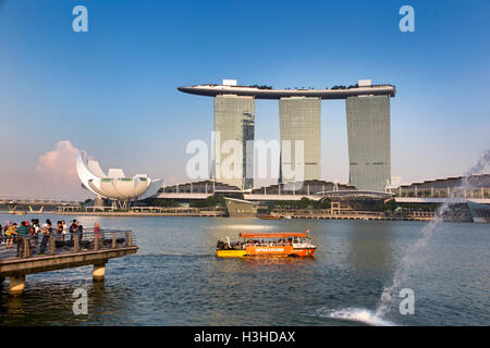 Singapour, Marina Bay Sands Resort Banque D'Images