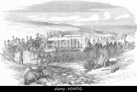 L'UKRAINE Sevastopol-Dr Smith's ambulance wagon 1854. Illustrated London News Banque D'Images