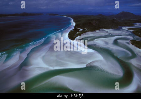 Hill inlet, whitehaven beach, Banque D'Images