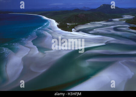 Hill Inlet et Whitehaven Beach, Banque D'Images
