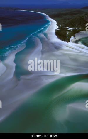 Hill Inlet et Whitehaven Beach, Banque D'Images