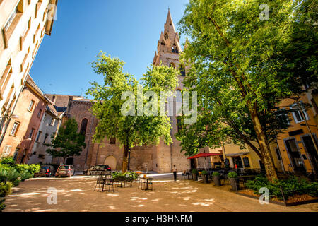 Dans l'église de la ville de Grenoble Banque D'Images