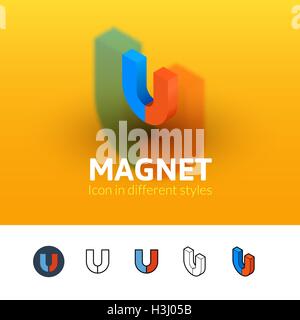 L'icône de l'aimant dans un style différent Illustration de Vecteur