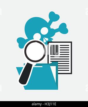 Les icônes de sécurité internet libre Illustration de Vecteur