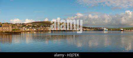 Le Port de Stromness sur terre ferme, Orkney, Scotland, UK Banque D'Images