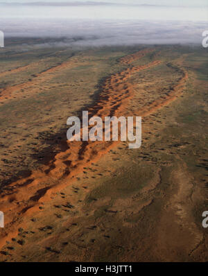 Dunes de sable, longitudinal Banque D'Images