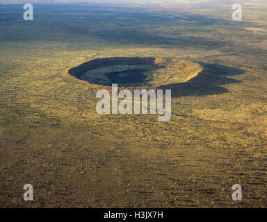 Meteor Crater Wolfe Creek, par antenne, Banque D'Images