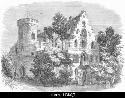 Allemagne Rosenau Château-naissance de S.A.R. Albert 1858. Illustrated News du monde Banque D'Images