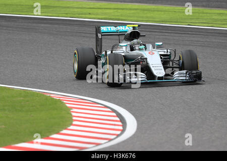 Circuit de Suzuka Suzuka, ville, préfecture de Mie, au Japon. 09Th Oct, 2018. Formula 1 Grand Prix du Japon le jour de la course. Mercedes AMG Petronas W07 Hybrid &# x2013 ; Nico Rosberg © Plus Sport Action/Alamy Live News Banque D'Images