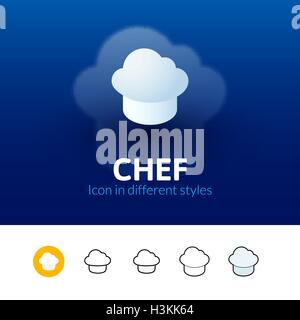 Icône Chef de styles Illustration de Vecteur