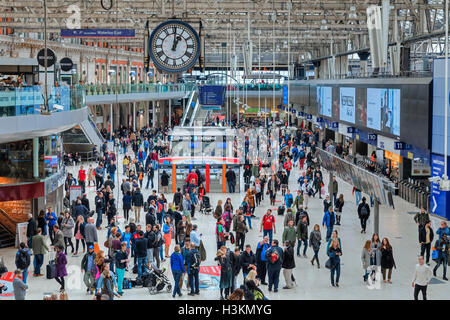 La gare de Waterloo, Londres, Angleterre, RU Banque D'Images