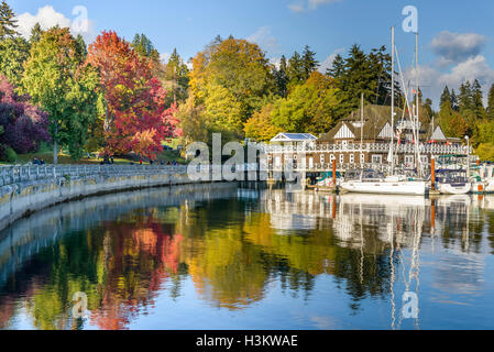 Club d'aviron de Vancouver, le parc Stanley, Vancouver, Colombie-Britannique, Canada. Banque D'Images