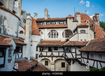 Le Château de Bran près de Bran, Roumanie, communément appelé "château de Dracula", accueil de personnage de Bram Stoker's Dracula" "roman Banque D'Images