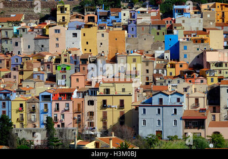 Bosa, Sardaigne, Italie Banque D'Images