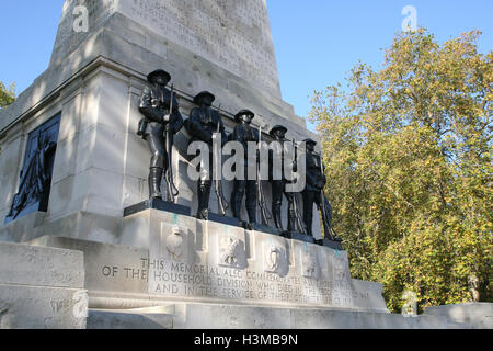 Les Gardes Memorial, Horse Guards Parade, Whitehall, Londres, Royaume-Uni. L'Europe. Banque D'Images