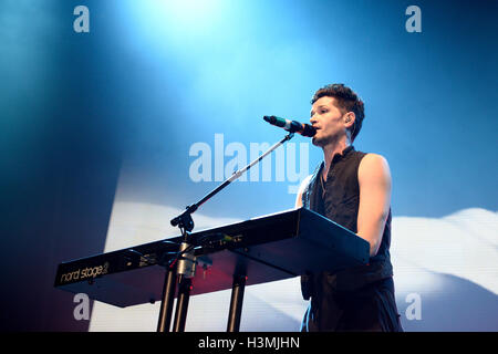 BARCELONA - 30 mars : le script (band) effectue à St Jordi Club stade le 30 mars 2015 à Barcelone, Espagne. Banque D'Images