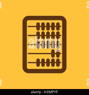 L'icône d'Abacus. Finances et comptabilité, calcul, calculatrice, l'arithmétique, les mathématiques symbole. Télévision Illustration de Vecteur